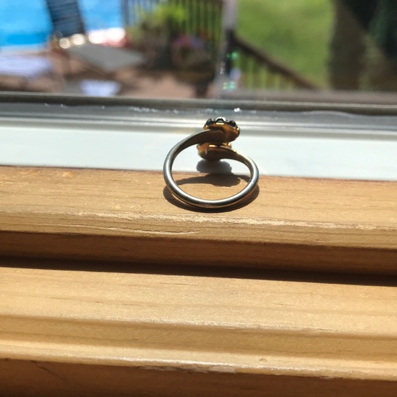 Vintage Green/blue spiral ring - Picture 4 of 5